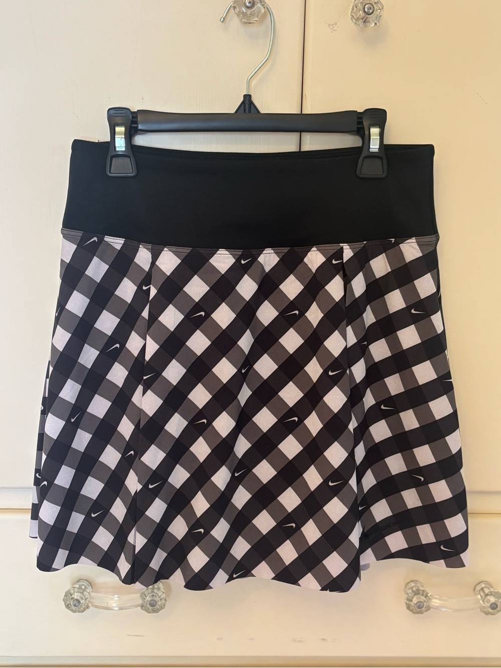 Nike Dri-Fit Checked Skater Tennis Skirt-NWOT - Black & White